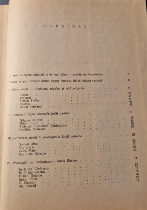 Problemele limbii literare in conceptia scriitorilor romani Gh. Bulgar