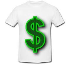 Tricou &amp;quot; Simbol dolar verde &amp;quot; foto