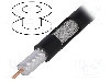 Cablu coaxial, RG11, 1m, dublu ecranat, 75&Omega;, TELESTE, S1160BEFCU