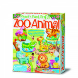 Atelier creativ Modeleaza si picteaza - Animale Zoo, 4M