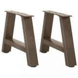 VidaXL Picioare pentru măsuță de cafea &icirc;n formă de A, 2 buc., 30x(30-31) cm, oțel