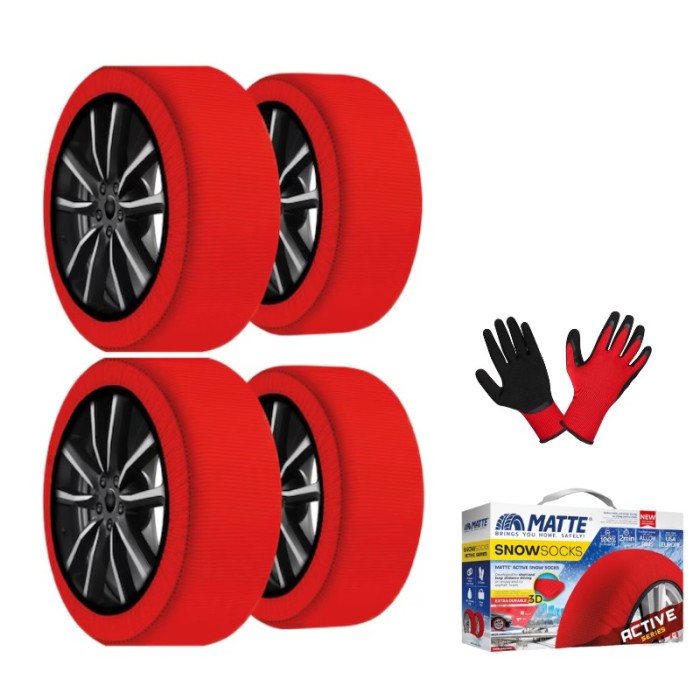 Set 2 x 2 Huse Textile Anti-Derapante, Marimea M, Manusi incluse