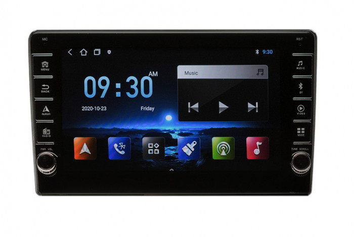 Navigatie Dacia Duster 2015-2020 AUTONAV Android GPS Dedicata, Model PRO Memorie 128GB Stocare, 6GB DDR3 RAM, Display 8&quot; Full-Touch, WiFi, 2 x USB, Bl