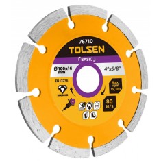 Disc cu diamant uscat basic, 180x22.2 mm, Tolsen