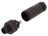 Conector M12 tată drept IP67