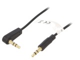 Cablu Audio Jack 3.5mm 3pin 1m &icirc;n unghi