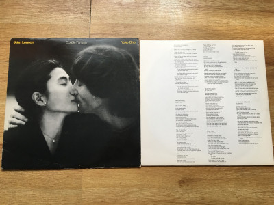 JOHN LENNON / YOKO ONO - DOUBLE FANTASY (1980,GEFFEN, UK) vinil vinyl foto