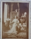 Fotografie originala Regina Maria - la Palatul Cotroceni - 1907, fotograf A. Brand