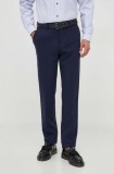 United Colors of Benetton pantaloni barbati, culoarea albastru marin, mulata