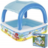 Piscina gonflabila pentru copii cu acoperis - 140 x 140 x 114 cm, Bestway