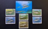 Azerbaidjan 1993 - Set Complet + colita "Faună Acvatică / Peștii din Marea Caspică &amp; Morunul" - Cod: -A992