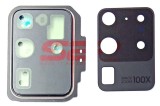 Geam Camera cu Rama Samsung Galaxy S20 Ultra G988 Alb Original Bulk