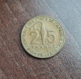 C50 - Moneda foarte veche - Africa de Vest - 25 franci - 1997