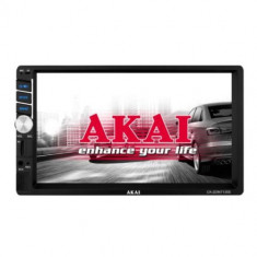 Player auto multimedia 2DIN Akai CA-2DIN7135S,display touchscreen 7 inch, fara DVD, 4x25W, bluetooth, USB, SD, telecomanda foto