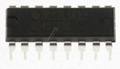 CI CMOS DIP-16 -TI- CD4511B TEXAS-INSTRUMENTS foto