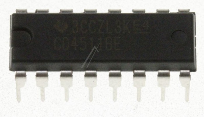 CI CMOS DIP-16 -TI- CD4511B TEXAS-INSTRUMENTS