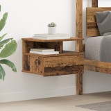 vidaXL Noptieră Suspendată Lemn Vechi 40x31x27 cm Lemn Ingineresc