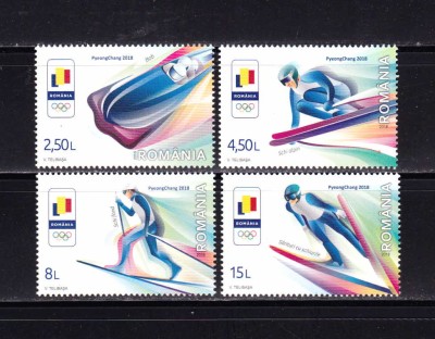 ✅RO 2018 ,LP 2180 ,&amp;quot;J.O. Iarna Coreea de Sud&amp;quot; , serie ,MNH foto