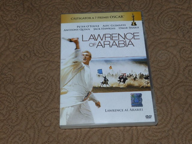 DVD film istoric/artistic LAWRENCE of ARABIA/Lawrence al Arabiei/7 premii Oscar