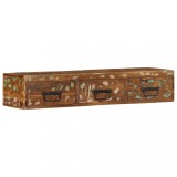 vidaXL Dulap TV montat pe perete 100x30x19 cm, lemn masiv reciclat