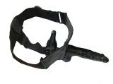 Strap on Double Stimulating Negru