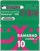 Bnk card Romania - Connex - reincarcare 10 $ Kamarad 2 - RO-CON-REF-0034