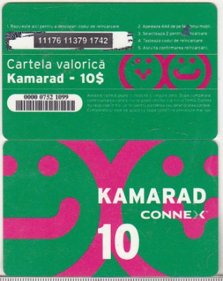 bnk card Romania - Connex - reincarcare 10 $ Kamarad 2 - RO-CON-REF-0034 foto