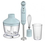 Blender de mana Fram FHBL-RAC1200BL, 1200W, viteza variabila si turbo, picior blender inox, cana 0.6L, albastru