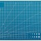 Placa pentru taiere precisa, modelare, fata-verso, cu auto-vindecare A4, 22 x 30 cm, scara clar vizibila, albastru