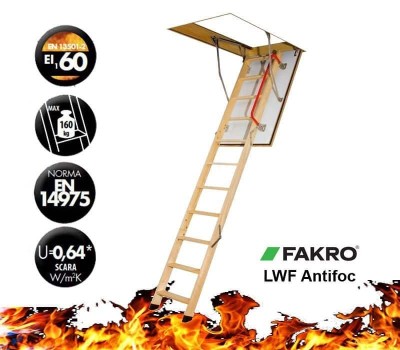 Scara pod FAKRO LWF 60 Antifoc foto