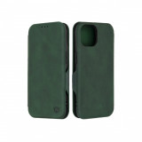 Cumpara ieftin Husa Compatibila cu iPhone 15 Techsuit Safe Wallet Plus, Verde, Piele Ecologica