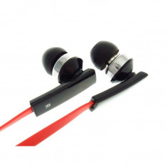 Casti audio Gembird Porto MHS-EP-OPO , 3.5 mm Jack , Intraauriculare , Negru/Rosu