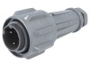 Conector circular mufă tată PIN 3 filet interior - Prin rotire