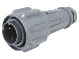 Conector circular mufă tată PIN 3 filet interior - Prin rotire
