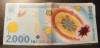 Bancnota 2000 lei cu Eclipsa Totala de soare din 1999