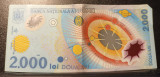 Bancnota 2000 lei cu Eclipsa Totala de soare din 1999 serie 004D