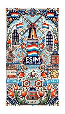 eSIM Netherlands, Unlimited Plus, 15 Days foto