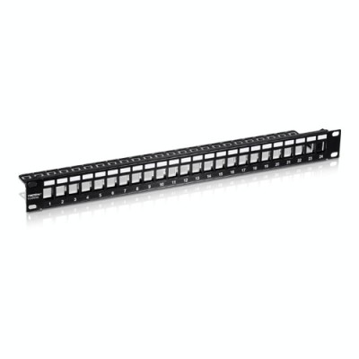 Patch Panel ecranat 24 porturi blank keystone 1U - TRENDnet TC-KP24S foto