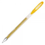 Pix cu gel Uni-ball Sparkling UM-120SP, 0. 7mm, cu capac, auriu cu sclipici