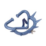 Dispozitiv antisupt Kerbl bovine, inel intarcare vitel, limbă blocare, elastic rezistent UV, albastru