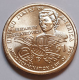 Monedă 1 Dollar 2020 USA , Sacagawea, Anti-Discrimination Law 1945, necirculata, America de Nord