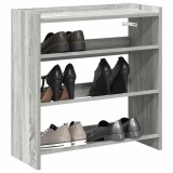 Pantofar Gossi Gri Sonoma 60x25x62 cm, Lemn Compozit, Dulap Pantofi Hol, Suport Pantofi