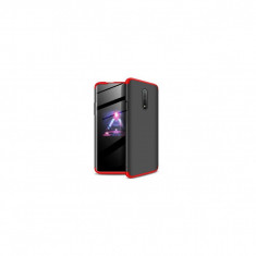 Husa OnePlus 7 - iberry Full Cover Negru/Rosu foto