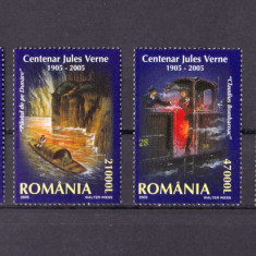 RO 2005 ,LP 1678 ,"Centenar Jules Verne 1905-2005 ",serie, MNH