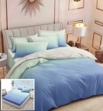 Lenjerie Pat Madison Sx023, Bumbac, 6 Piese, Cu Elastic, Albastru, Verde