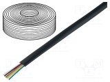 Cablu telecomunicații BQ CABLE 6x28AWG litat negru 500m