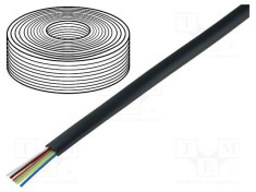 Cablu telecomunicații BQ CABLE 6x28AWG litat negru 500m