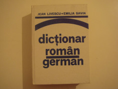 Dictionar roman-german - Jean Livescu/Emilia Savin 1982 foto