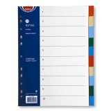 Cumpara ieftin Index Noki A4 plastic 10 diviziuni color Index plastic Noki 10 diviziuni color