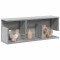 Gossi dulap de perete, sonoma gri, 80x20x30 cm, lemn prelucrat